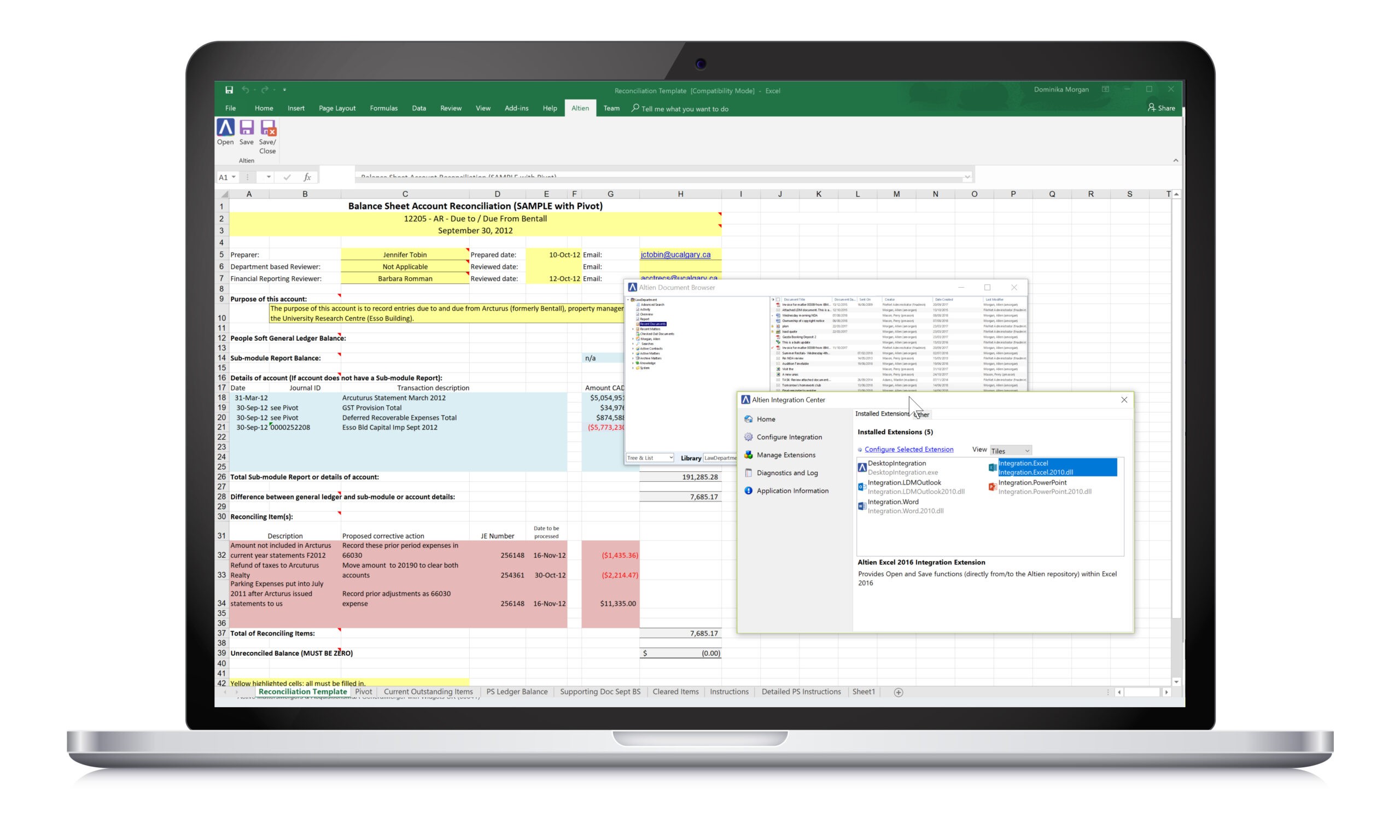 MS Office Integration